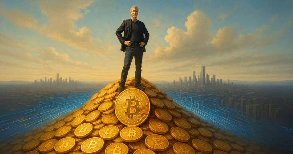 Michael saylor says it's competitive to own 628k btc or