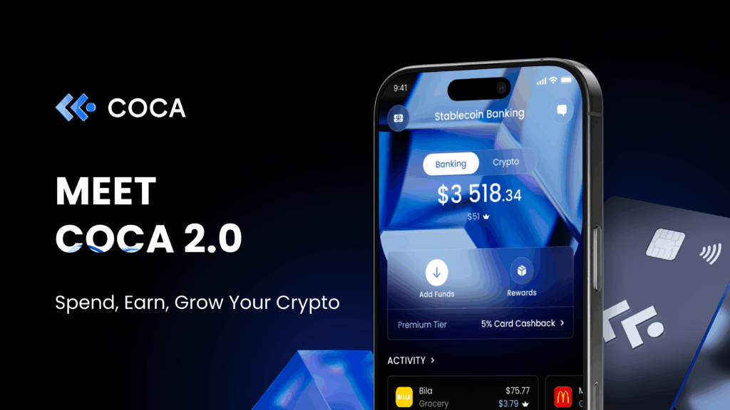 Coca 2.0 is a live: independent banking app