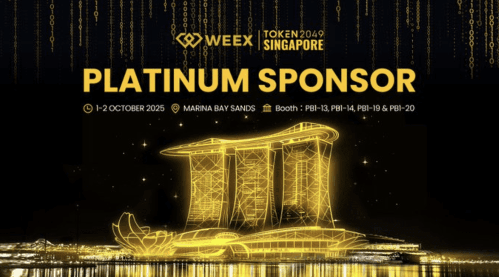 Weex powers token2049 singapore as a platinum sponsor