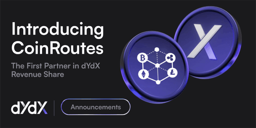 Coinroutes becomes first government approved dydx partner