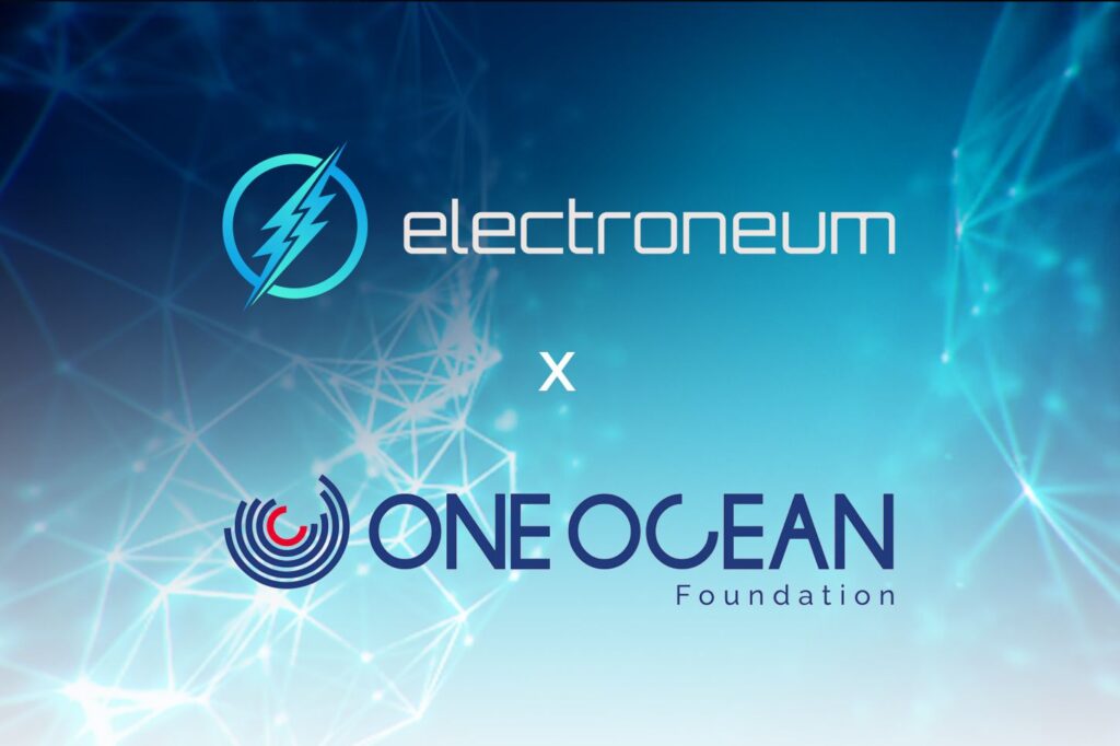 Joint project between one ocean foundation and electroneum nominated for