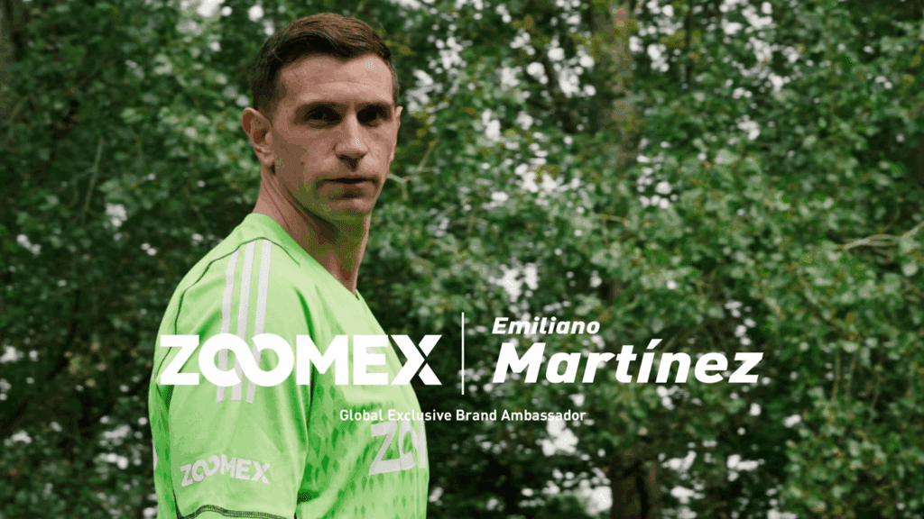 Zoomex announces emiliano martinez as exclusive global brand ambassador