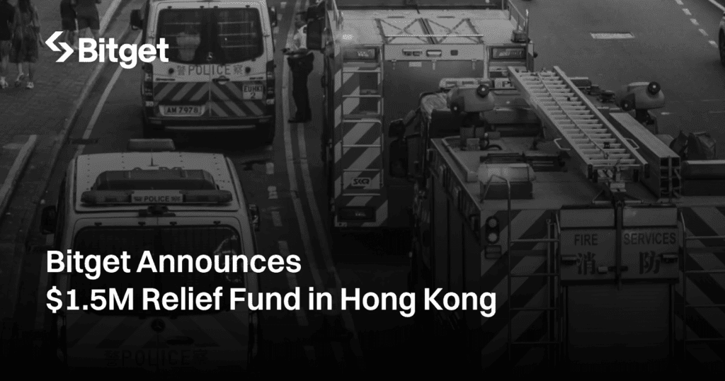 Bitget's $1.54 million relief fund for hong kong fire victims