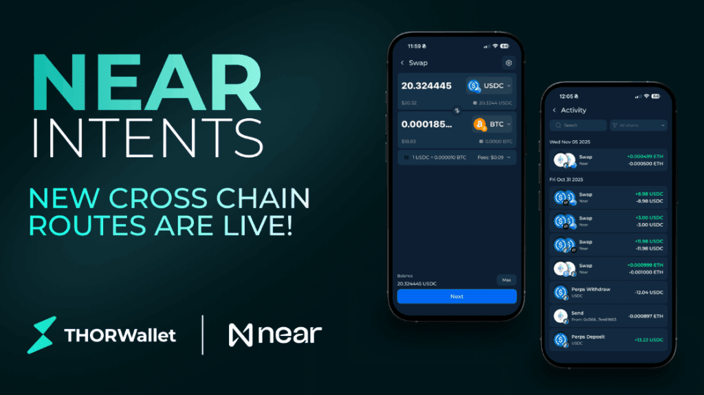THORWallet adds NEAR intent to extend cross-chain swaps Thorwallet adds near intent to extend cross chain swaps